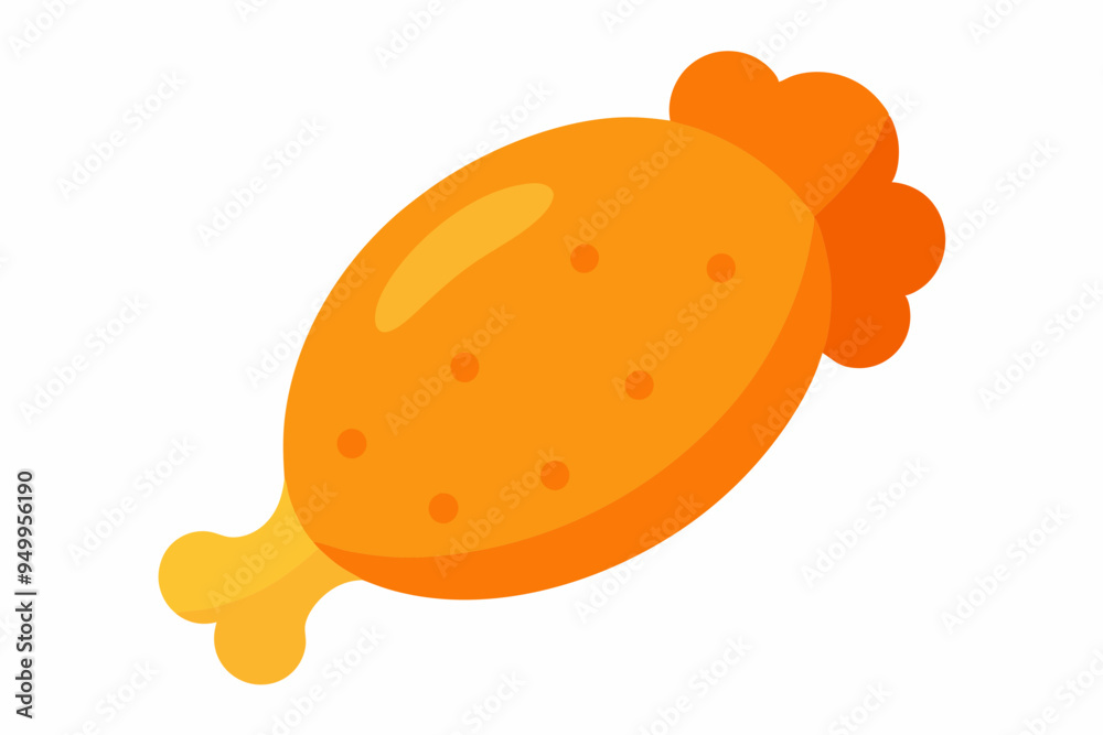 Fried Chicken Illustration Vector - Ideal for Recipes and Menus Fried Chicken Illustration Vector - Ideal for Recipes and Menus