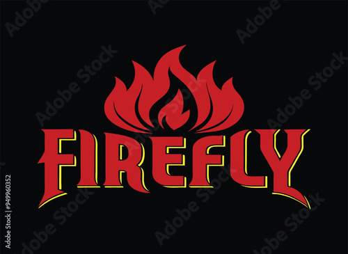 Firefly Logo - Blazing Wings and Fiery Symbol