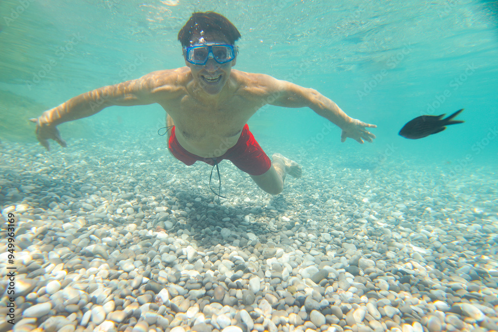 mman in sea