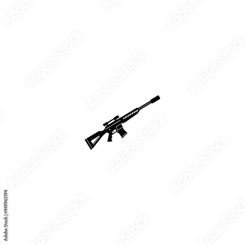 gun silhouette vector