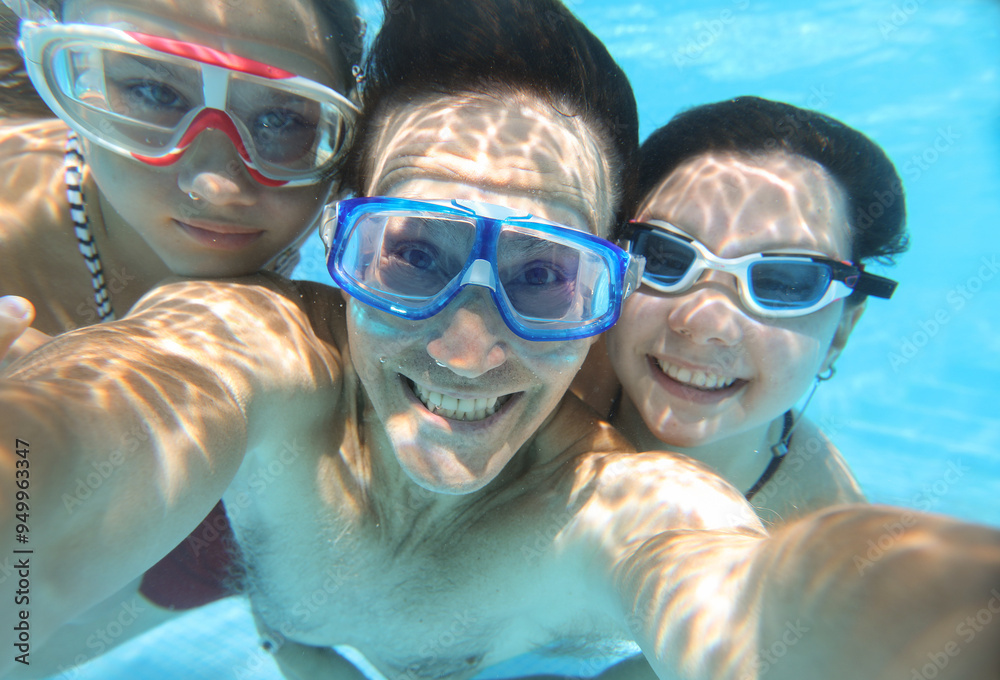 teens in swimming pool