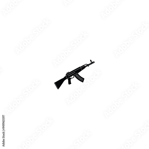 gun silhouette vector