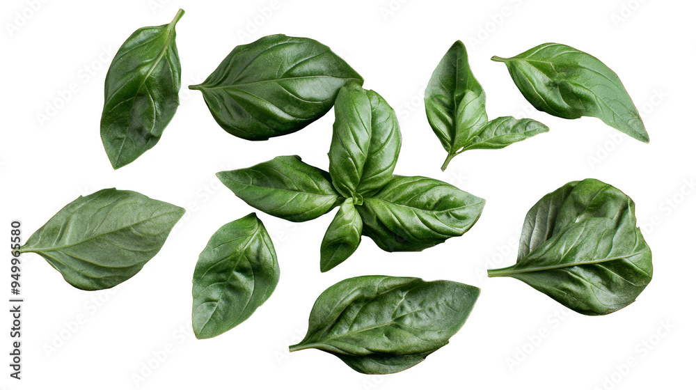 A row of green plants are lined up on a white background A row of green plants are lined up on a white background