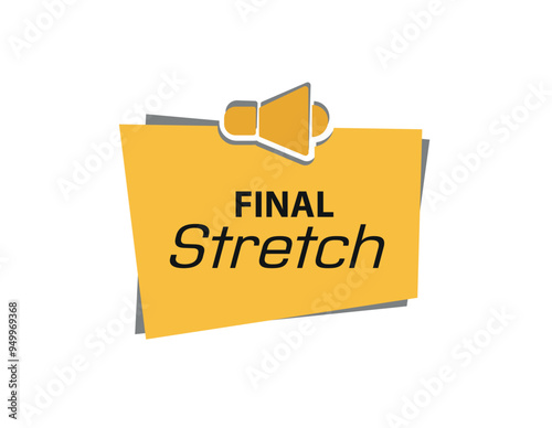 final stretch text