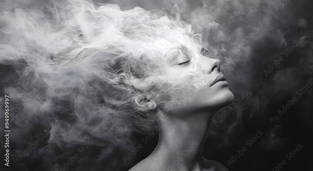A Powerful Visual of a Person with Their Head Exploding in Smoke and Fire, Symbolizing Intense Emotions, Mental Overload, and the Concept of Inner Turmoil or Stress, Capturing the Impact of Modern Lif A Powerful Visual of a Person with Their Head Exploding in Smoke and Fire, Symbolizing Intense Emotions, Mental Overload, and the Concept of Inner Turmoil or Stress, Capturing the Impact of Modern Lif