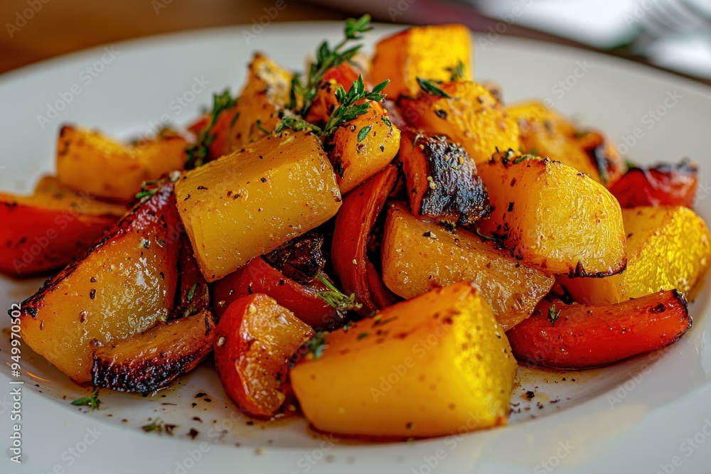 Roasted Peppers and Butternut Squash Roasted Peppers and Butternut Squash