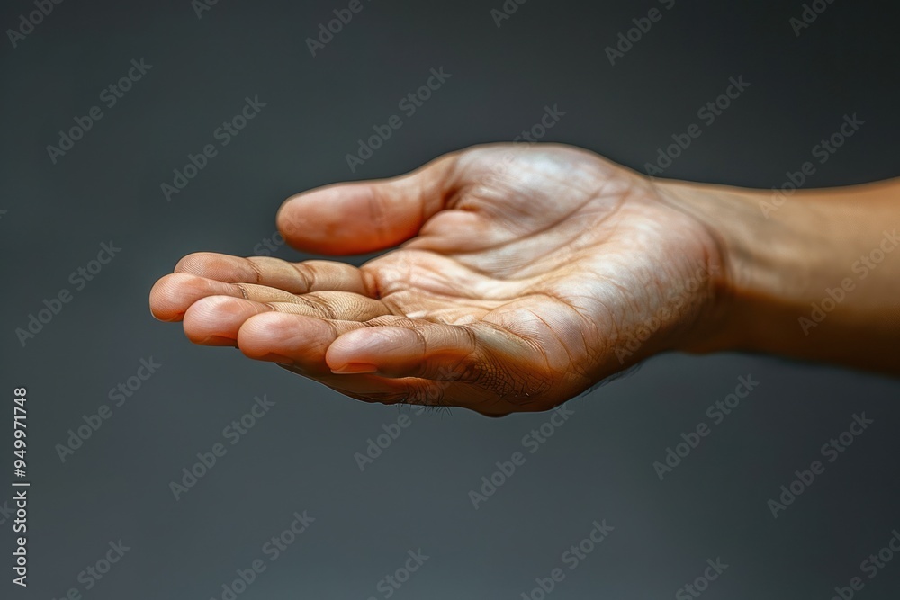 Fototapeta premium Open Hand, Reaching Out, Giving, Support, Help