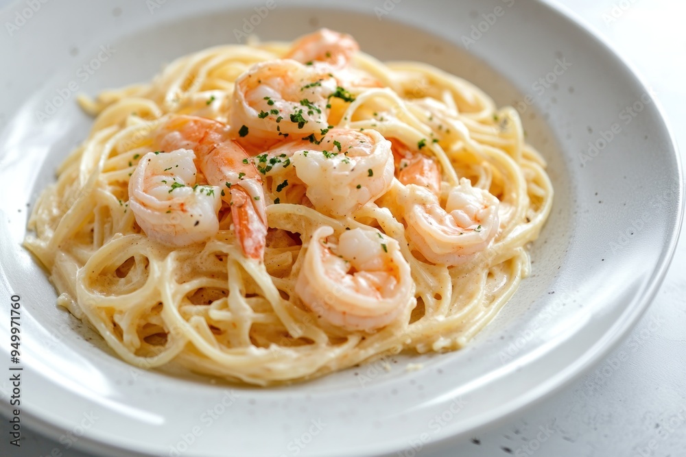 Shrimp Pasta with Creamy Sauce Shrimp Pasta with Creamy Sauce