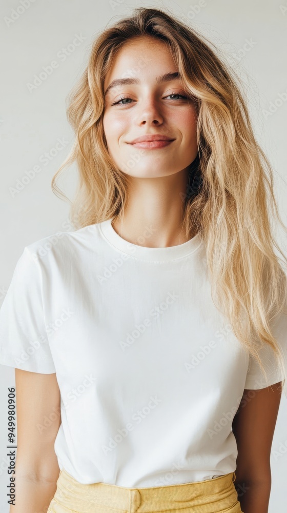 A close-up on a young woman customizing her own t-shirt using a digital design tool, highlighting the process of creating personalized fashion A close-up on a young woman customizing her own t-shirt using a digital design tool, highlighting the process of creating personalized fashion