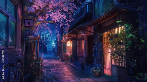 Tokyo Alley at night