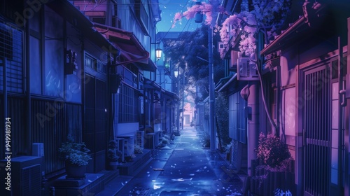 Tokyo Alley at night