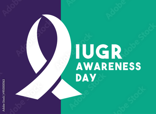 IUGR Awareness Day. Flat design vector. Poster, banner, card, background.  photo