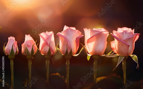 Time-Lapse Rose Blooming with Gentle Fade for a Romantic Valentine’s Background photo