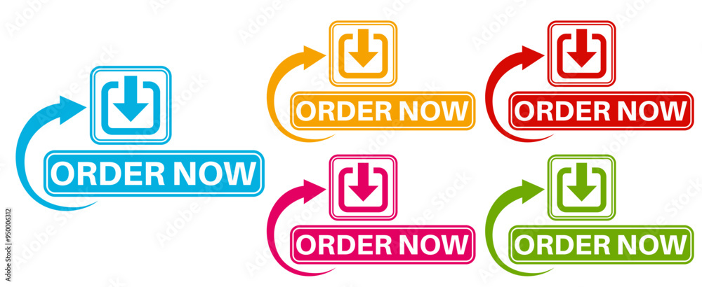 set banner order now icon sign. purchase symbol shop now labels design vector illustration set banner order now icon sign. purchase symbol shop now labels design vector illustration