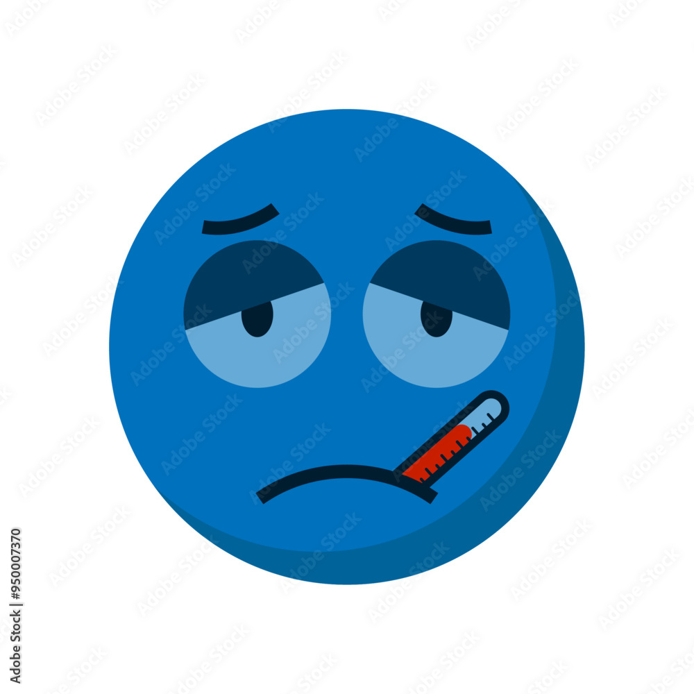 Obraz premium Sick icon on white background.