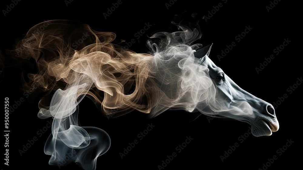 Naklejka premium smoke animals