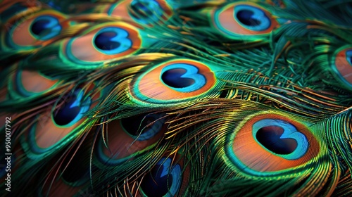 peacock feather closeup wallpaper