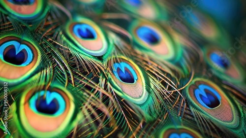 peacock feather closeup wallpaper