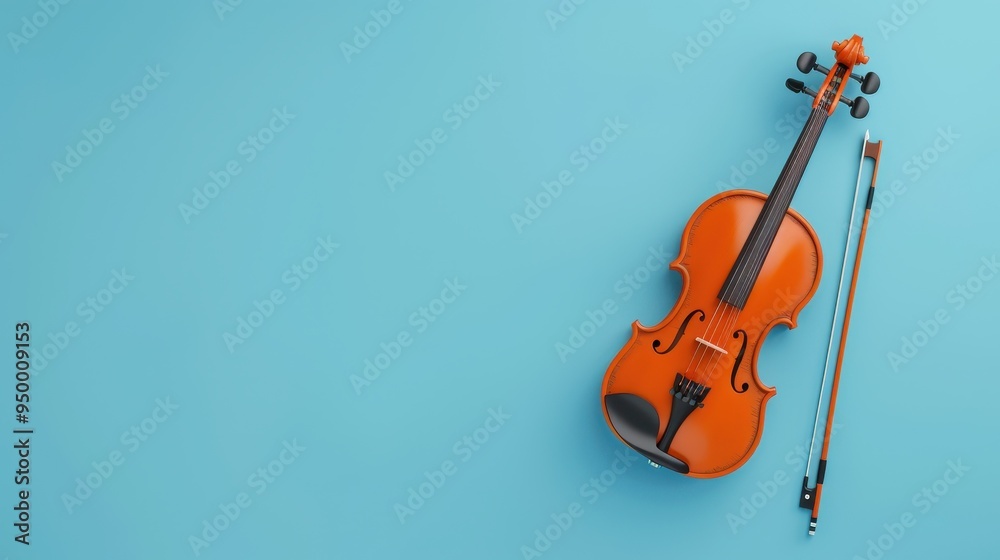 Elegant violin arrangement on a minimalist backdrop, showcasing intricate details of the instrument, inviting a sense of harmony and creativity in a serene environment. Elegant violin arrangement on a minimalist backdrop, showcasing intricate details of the instrument, inviting a sense of harmony and creativity in a serene environment.