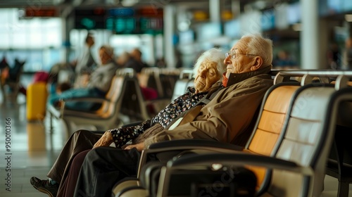 Elderly Couple Resting at A...