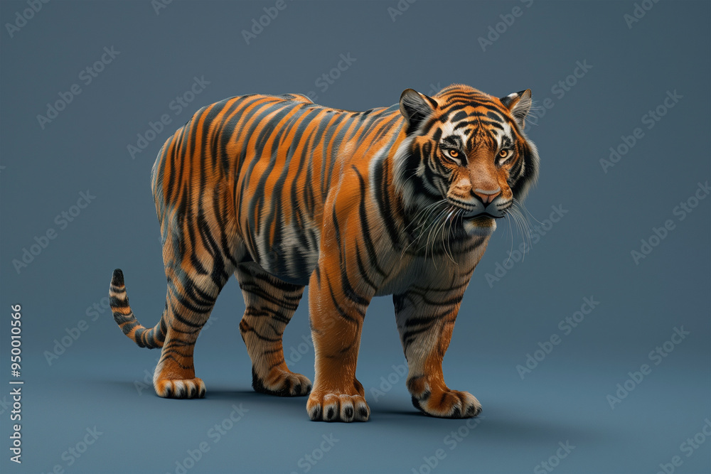 Obraz premium 3d animal game-style illustration isolated