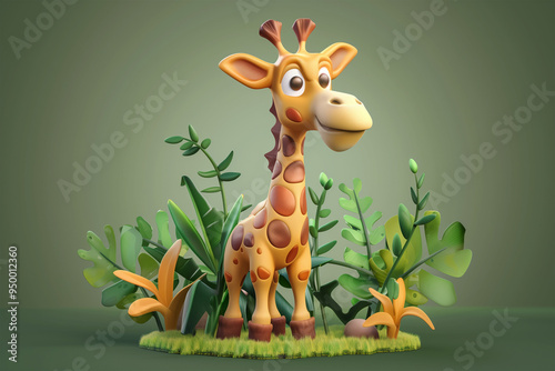 3d animal game-style illustration isolated