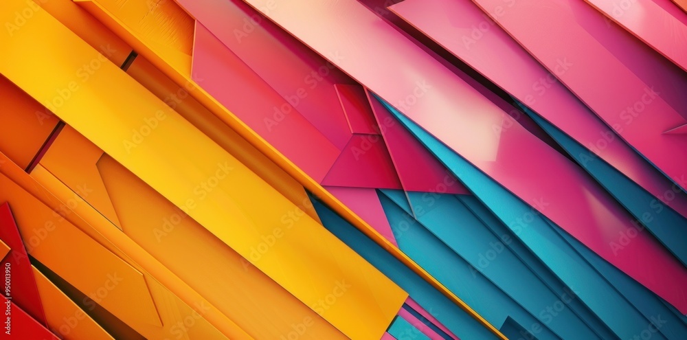Abstract Geometric Pattern with Vibrant Colors Abstract Geometric Pattern with Vibrant Colors