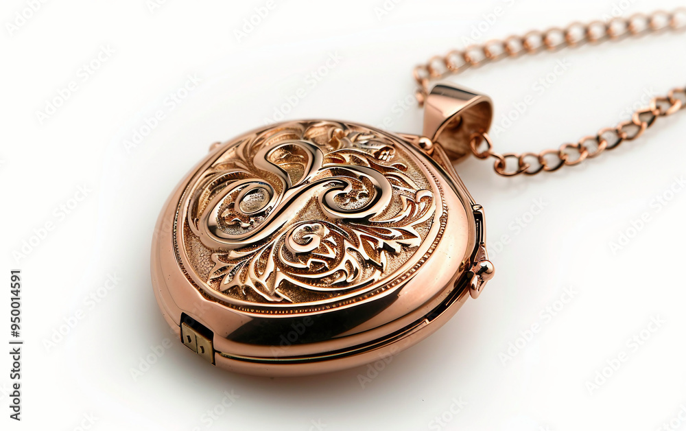 Enchanting Rose Gold Locket on white background.PNG Enchanting Rose Gold Locket on white background.PNG