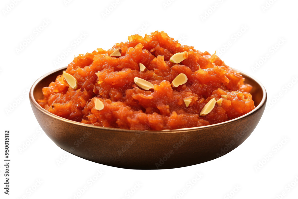 Delicious Gajar Ka Halwa with Cardamom and Nuts with Isolated on Transparent Background Delicious Gajar Ka Halwa with Cardamom and Nuts with Isolated on Transparent Background