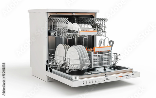 Energy Efficient Dishwasher with Multiple Functions on white background.PNG