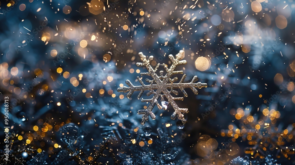 Shiny snowflake wallpaper Shiny snowflake wallpaper