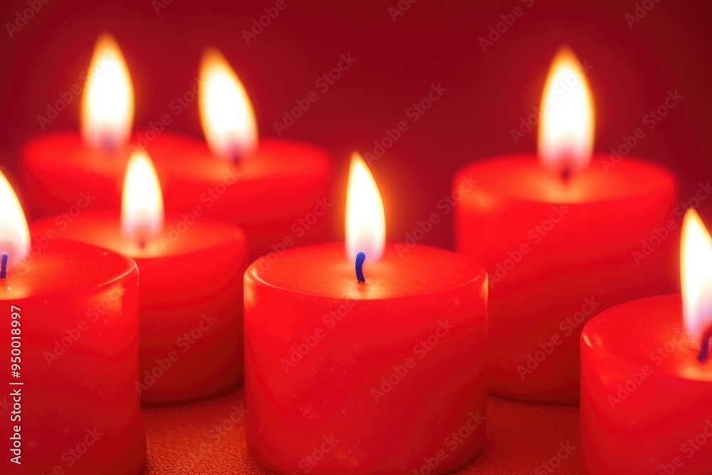 Burning Red candles Burning Red candles