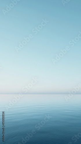 Wallpaper Mural Calm sea and clear sky creating a serene ocean background Torontodigital.ca