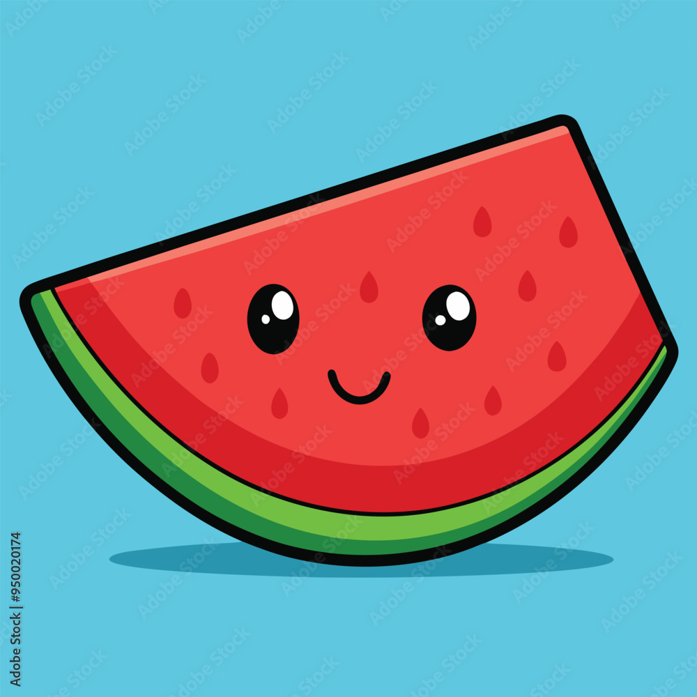 Watermelon Cute Vector illustration for Baby Book Watermelon Cute Vector illustration for Baby Book