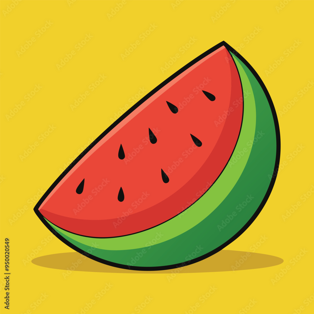 Watermelon Cute Vector illustration for Baby Book Watermelon Cute Vector illustration for Baby Book