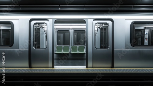 Subway Train Doors Open photo