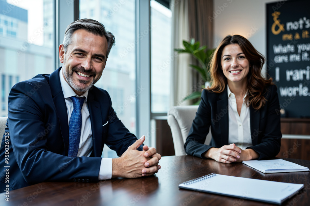 Successful Job Interview: Confident Candidate Impresses Recruiter in Modern Office Setting - Perfect for HR Materials Successful Job Interview: Confident Candidate Impresses Recruiter in Modern Office Setting - Perfect for HR Materials