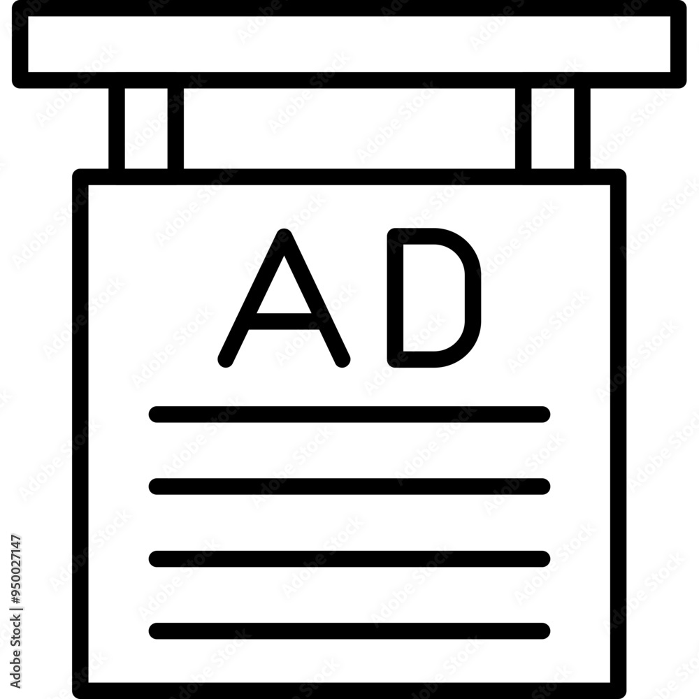 Outdoor Advertising Icon Outdoor Advertising Icon