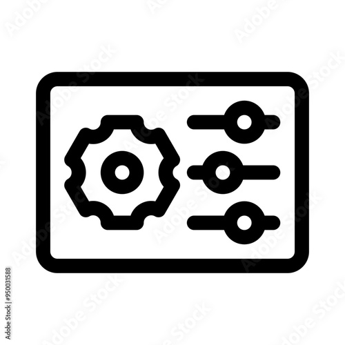 settings line icon