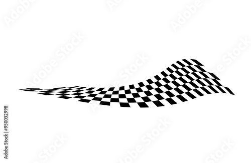 Race flag background. Checkered flag. Black and white checker. Finishing flag. Automotive graphics. Race motorsport concept. Vector illustration