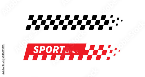 Wallpaper Mural Racing stripes. Race flag. Checkered flag. Sport car decal stripes. Automotive graphics. Vector illustration Torontodigital.ca