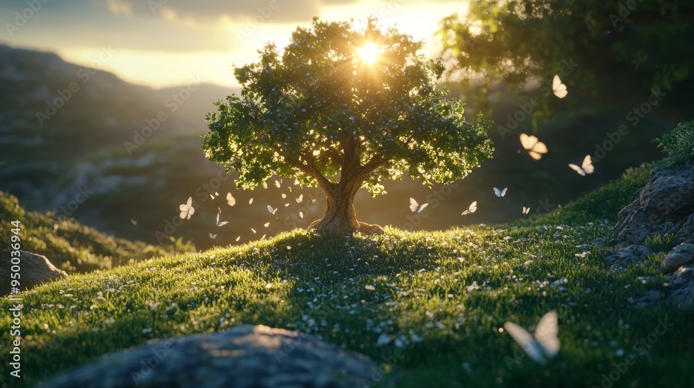 Fototapeta premium Stewardship of the environment, celebration of Earth Day, and conservation of the environment