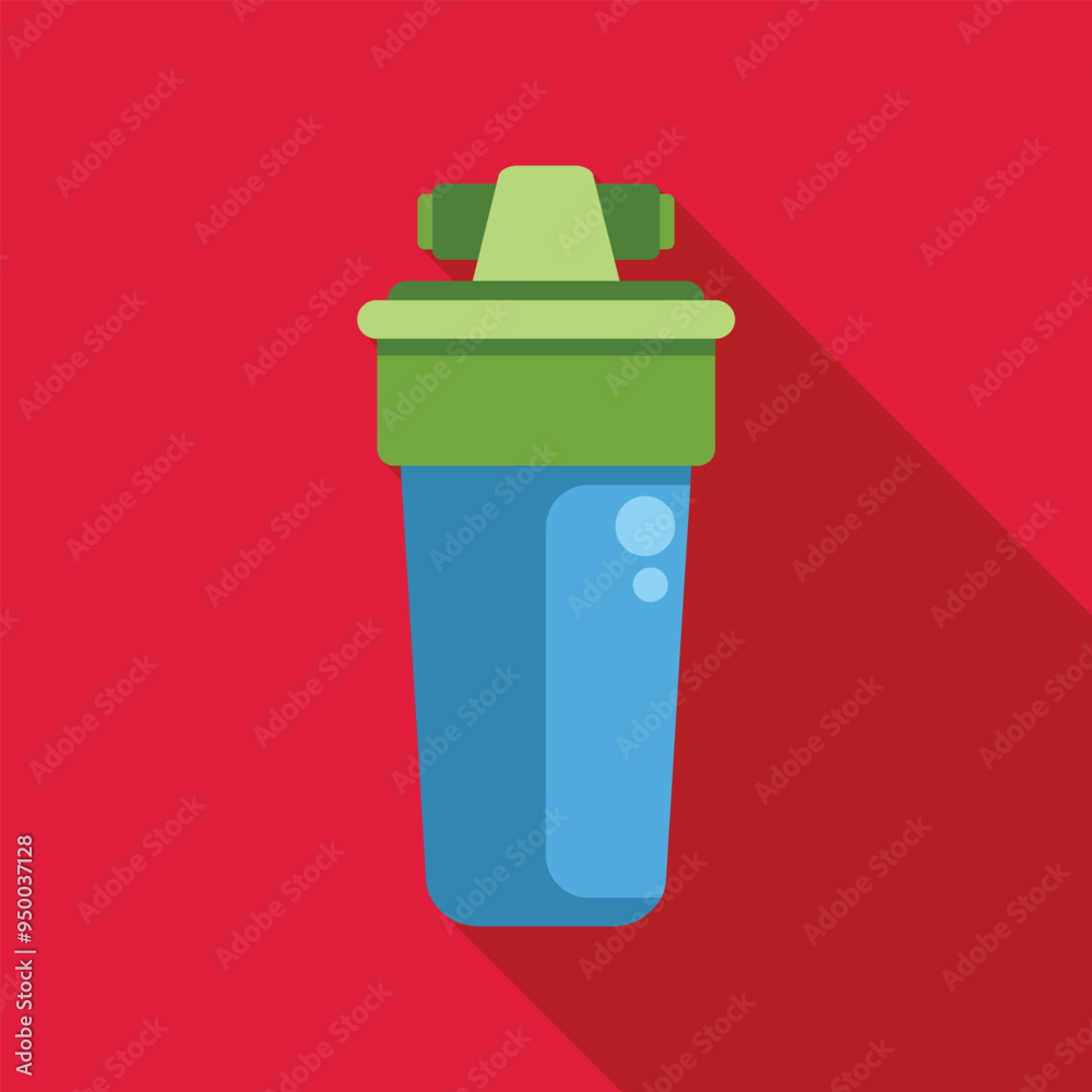 Blue protein shaker with green lid, perfect for illustrating healthy lifestyle, workout routines, and fitness goals Blue protein shaker with green lid, perfect for illustrating healthy lifestyle, workout routines, and fitness goals