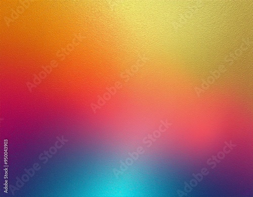 Gold red coral orange yellow peach pink magenta purple blue abstract background. Color gradient, ombre. Colorful, multicolor, mix, iridescent, bright, fun. Rough, grain, noise,grungy.Design.Template