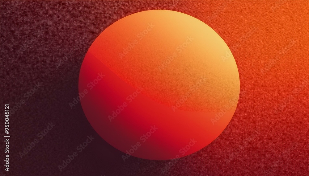 Grainy background with orange gradient sphere red abstract geometric shape noise texture banner design Grainy background with orange gradient sphere red abstract geometric shape noise texture banner design