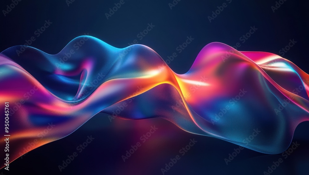Abstract Wavy 3D Render Abstract Wavy 3D Render