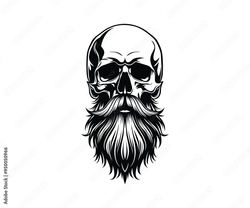 Fototapeta premium Skull with beard