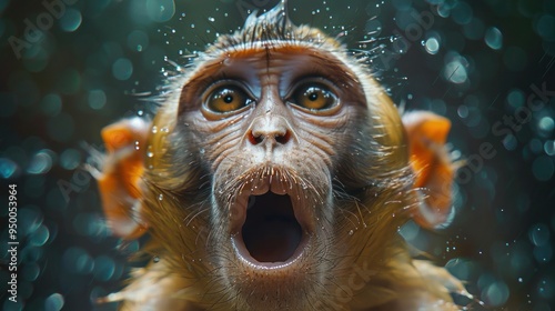 Cheeky Monkey Strikes a Pose: Hilarious Portrait of Primate with a Comical Expression