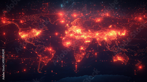 Illustrations of international crime networks, with maps and connections highlighting global operations.