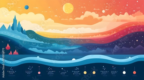 A detailed infographic illustrating the temperature variations and characteristics of the different layers that make up the atmosphere including the troposphere stratosphere mesosphere thermosphere